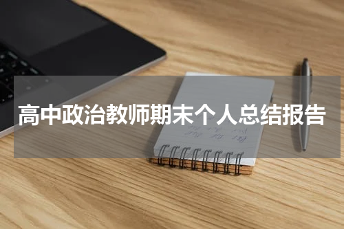 高中政治教师期末个人总结报告