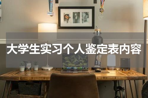 大学生实习个人鉴定表内容