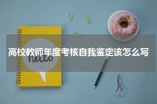 高校教师年度考核自我鉴定该怎么写