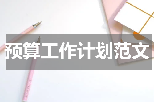预算工作计划范文