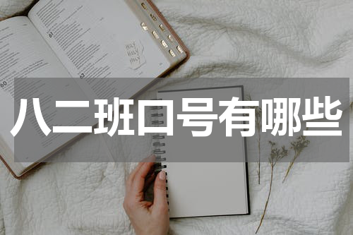 八二班口号有哪些