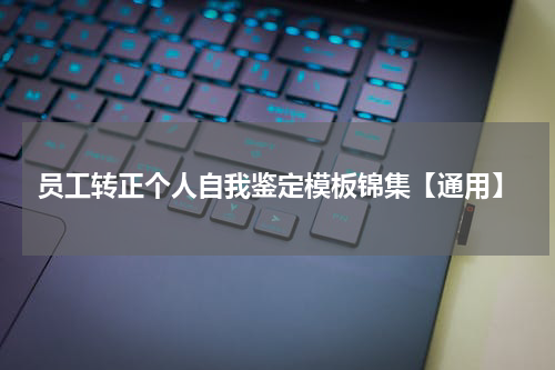 员工转正个人自我鉴定模板锦集【通用】