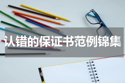 认错的保证书范例锦集