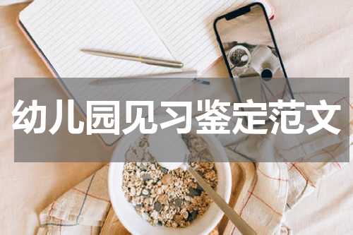 幼儿园见习鉴定范文