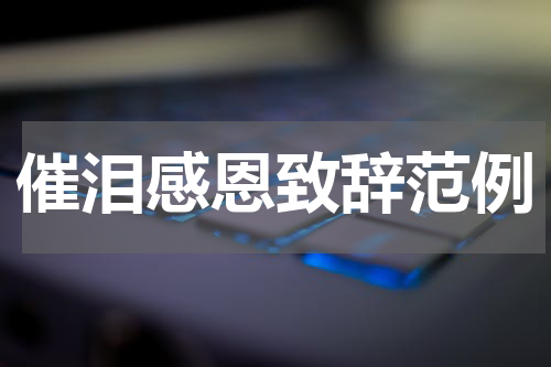 催泪感恩致辞范例