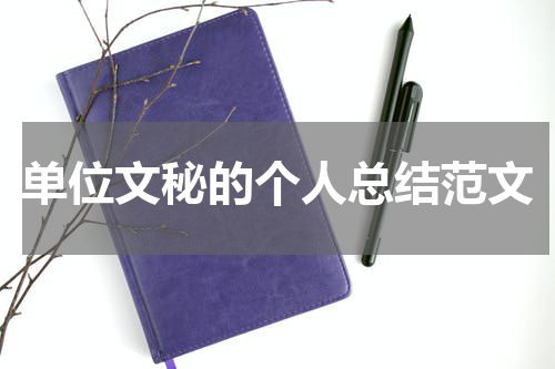 单位文秘的个人总结范文