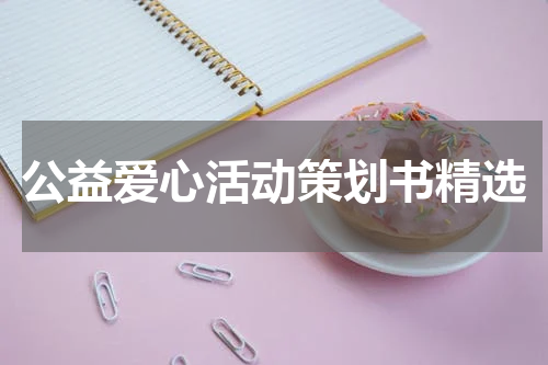 公益爱心活动策划书精选