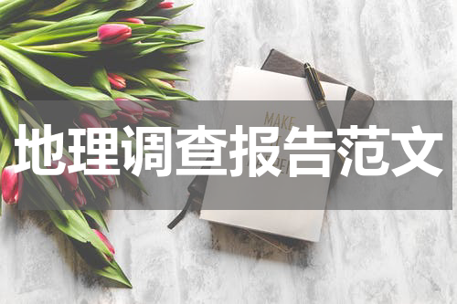 地理调查报告范文