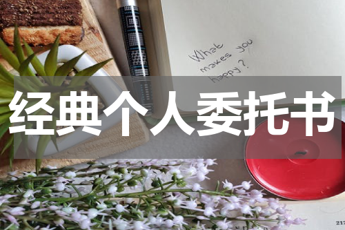 经典个人委托书