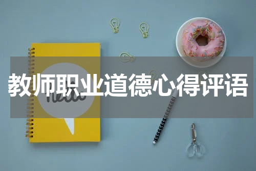教师职业道德心得评语
