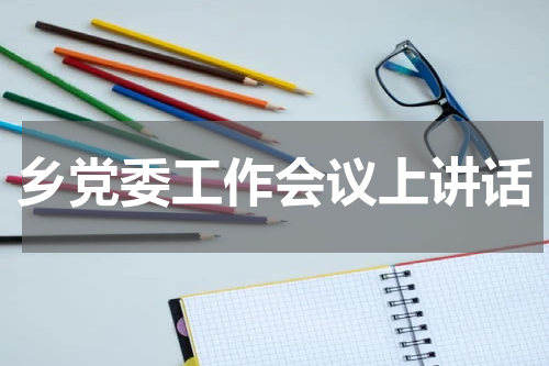 乡党委工作会议上讲话