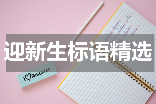 迎新生标语精选