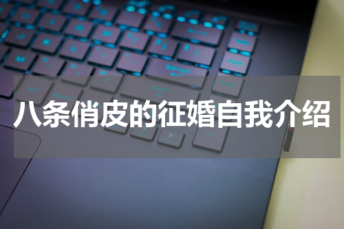 八条俏皮的征婚自我介绍