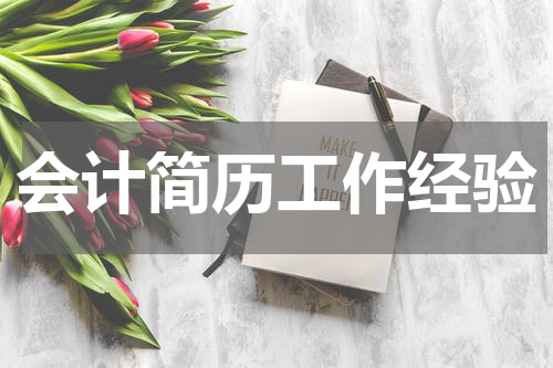 会计简历工作经验