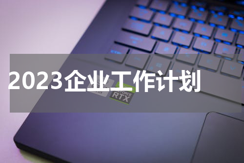 2023企业工作计划