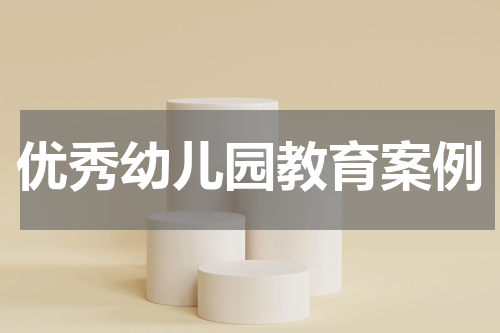 优秀幼儿园教育案例