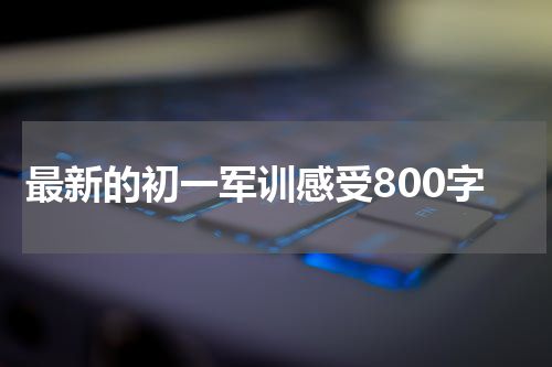 最新的初一军训感受800字