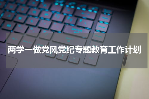 两学一做党风党纪专题教育工作计划