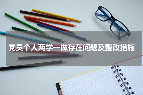 党员个人两学一做存在问题及整改措施