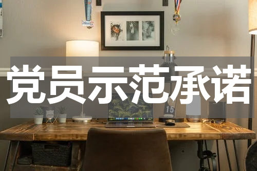 党员示范承诺
