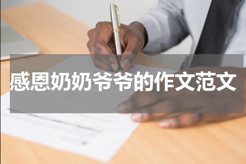 感恩奶奶爷爷的作文范文