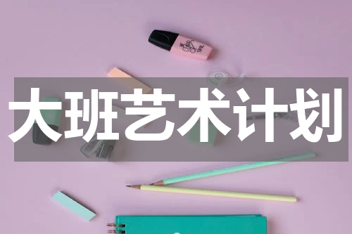 大班艺术计划