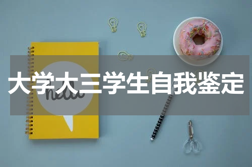 大学大三学生自我鉴定