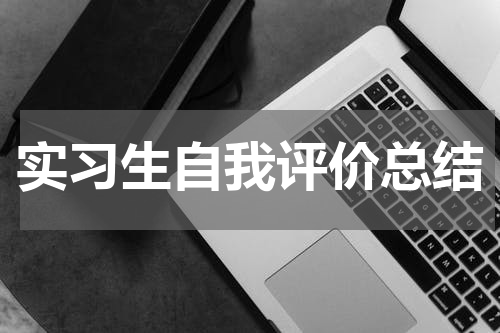 实习生自我评价总结