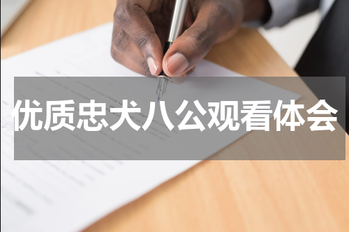 优质忠犬八公观看体会