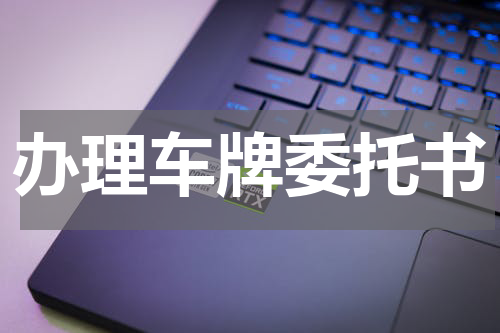 办理车牌委托书