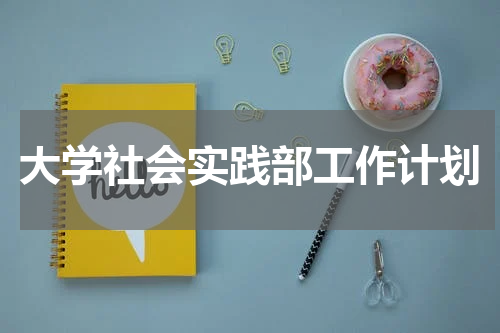 大学社会实践部工作计划