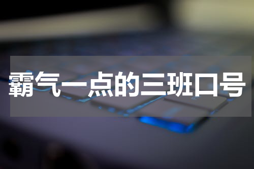 霸气一点的三班口号