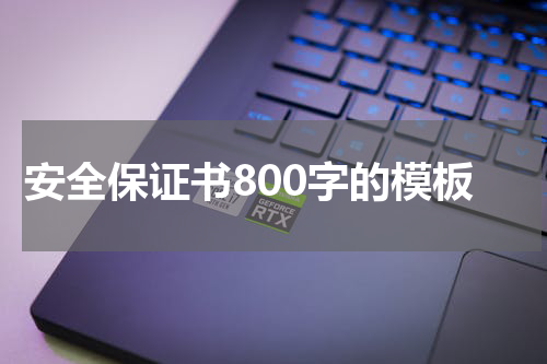 安全保证书800字的模板