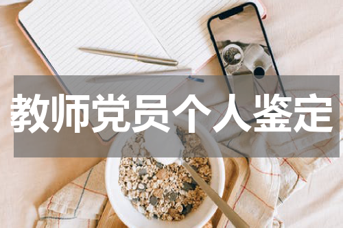 教师党员个人鉴定