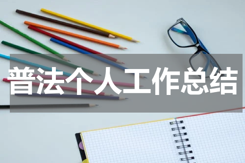 普法个人工作总结