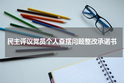 民主评议党员个人查摆问题整改承诺书