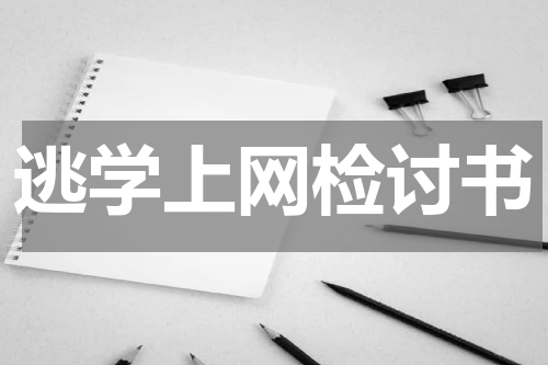 逃学上网检讨书