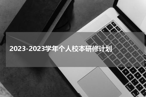 2023-2023学年个人校本研修计划