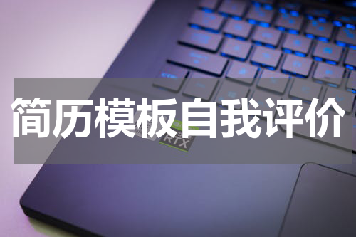 简历模板自我评价