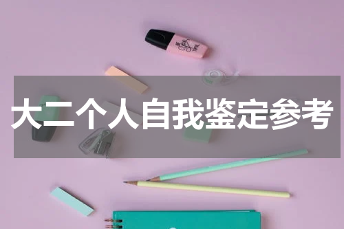 大二个人自我鉴定参考