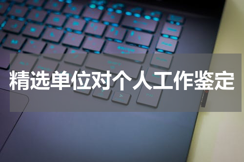精选单位对个人工作鉴定