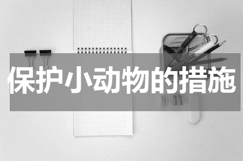 保护小动物的措施