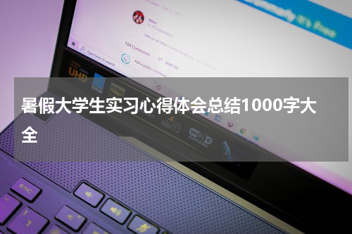 暑假大学生实习心得体会总结1000字大全