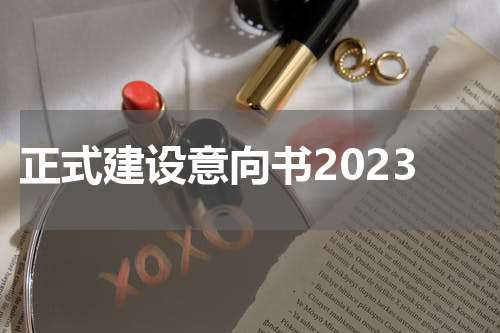 正式建设意向书2023