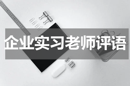 企业实习老师评语