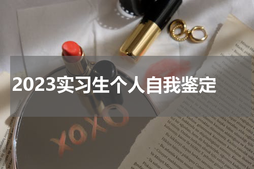 2023实习生个人自我鉴定