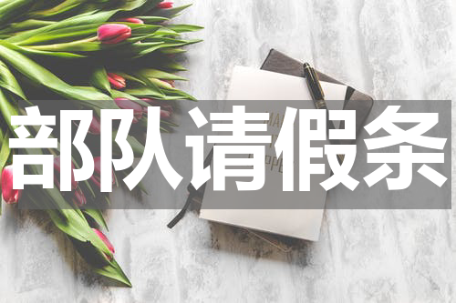部队请假条