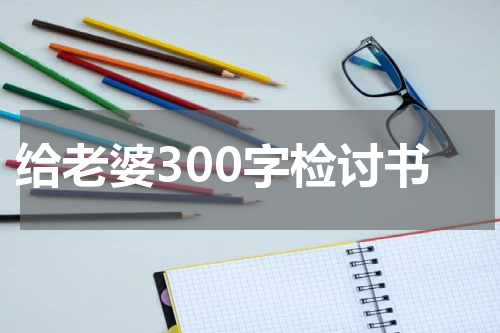 给老婆300字检讨书