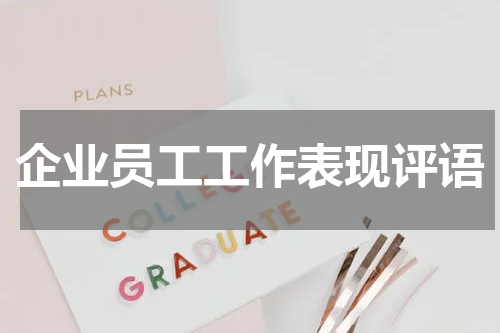 企业员工工作表现评语