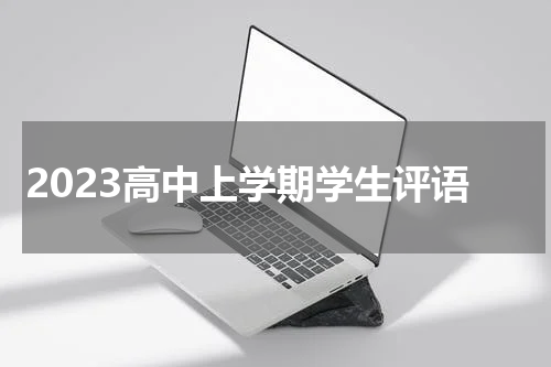 2023高中上学期学生评语